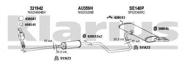 KLARIUS 790229U Система випуску ОГ