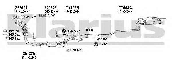 KLARIUS 900461U Система випуску ОГ