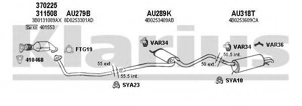 KLARIUS 940499U Система випуску ОГ