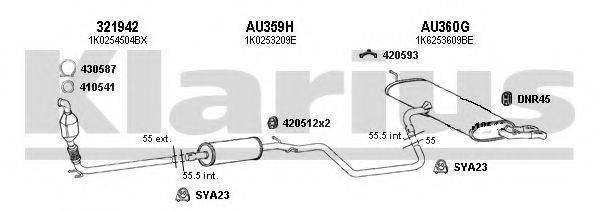 KLARIUS 940527U Система випуску ОГ