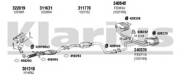 KLARIUS 361720E Система випуску ОГ