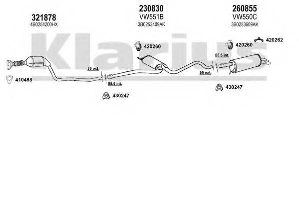 KLARIUS 931201E Система випуску ОГ