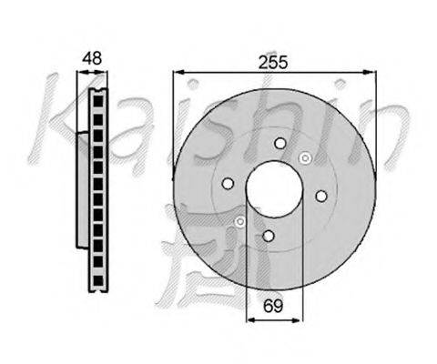 KAISHIN CBR019 гальмівний диск