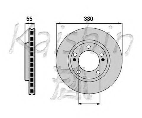 KAISHIN CBR053 гальмівний диск