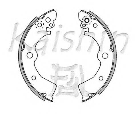 KAISHIN K1185 Комплект гальмівних колодок