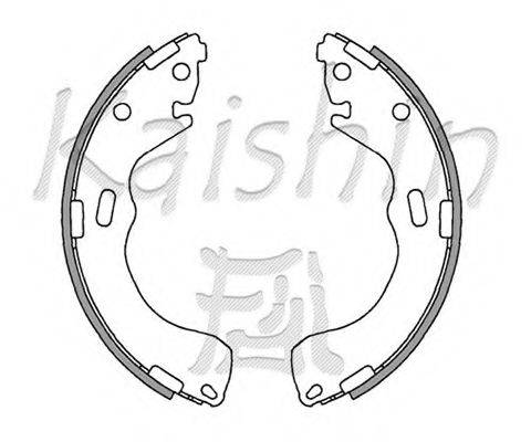 KAISHIN K3399 Комплект гальмівних колодок
