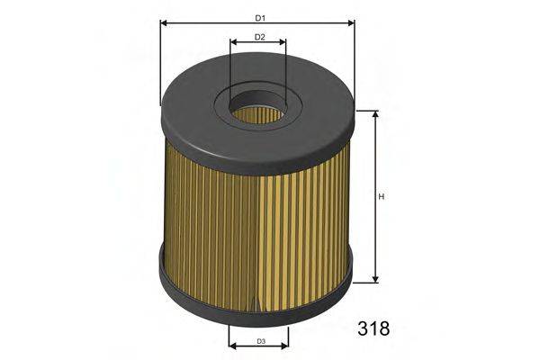 MISFAT F119 Паливний фільтр