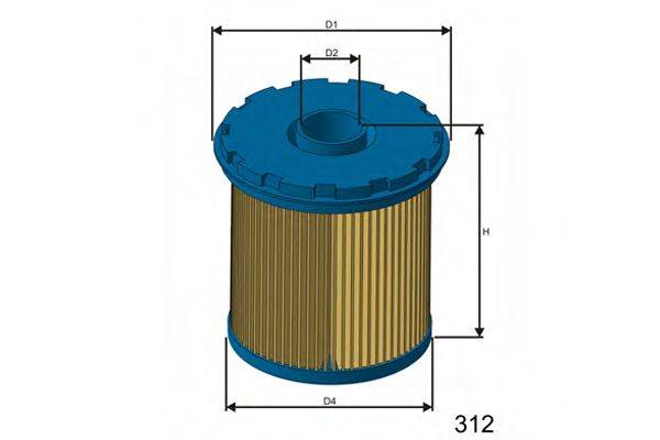 MISFAT F690 Паливний фільтр