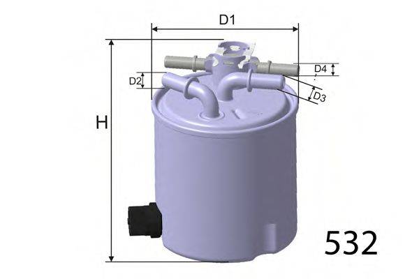 MISFAT M588 Паливний фільтр