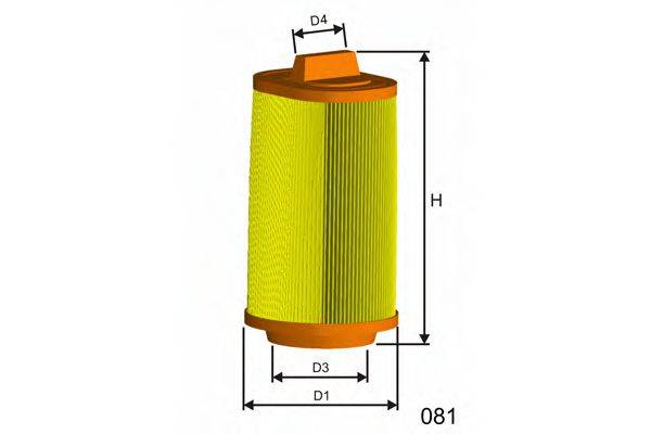 MISFAT R432 Повітряний фільтр