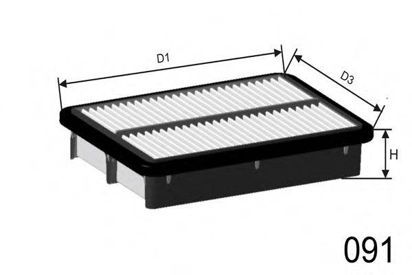 MISFAT P544 Повітряний фільтр