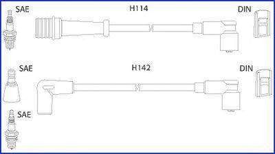 HITACHI 134485 Комплект дротів запалювання