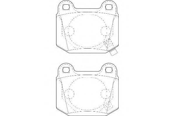 WAGNER WBP21580A Комплект гальмівних колодок, дискове гальмо