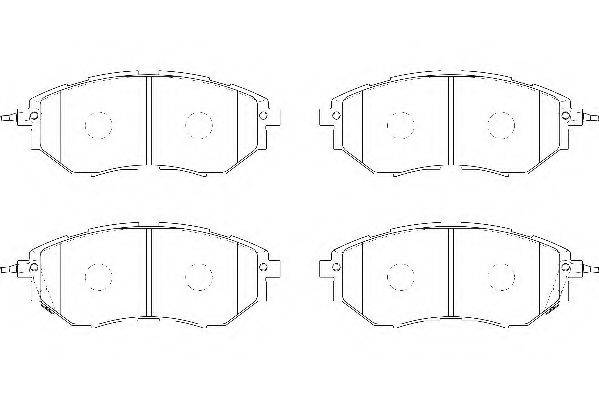 WAGNER WBP24222A Комплект гальмівних колодок, дискове гальмо