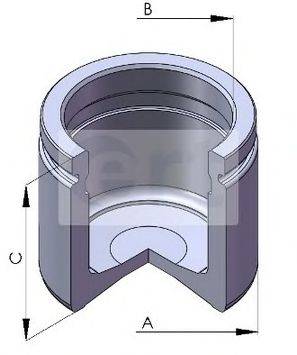 ERT 150512C Поршень, корпус скоби гальма