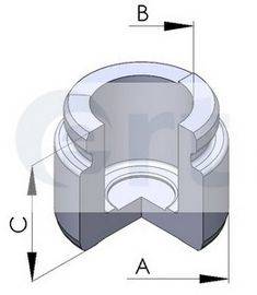 ERT 150675C Поршень, корпус скоби гальма