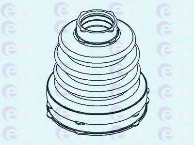 ERT 500437 Комплект пильника, приводний вал