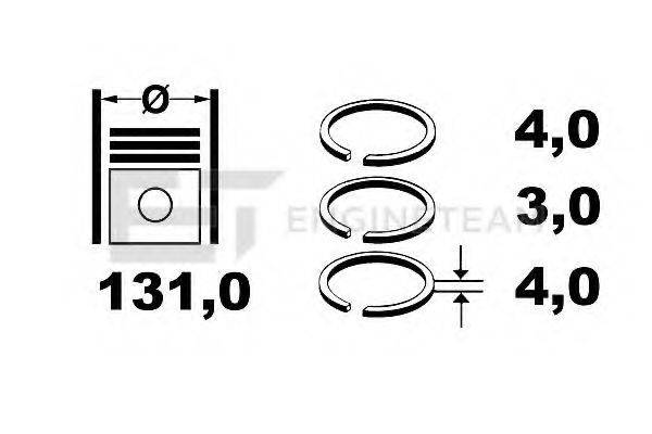 ET ENGINETEAM R1006400 Комплект поршневих кілець