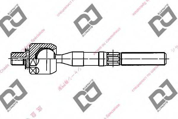 DJ PARTS DR1107 Осьовий шарнір, рульова тяга