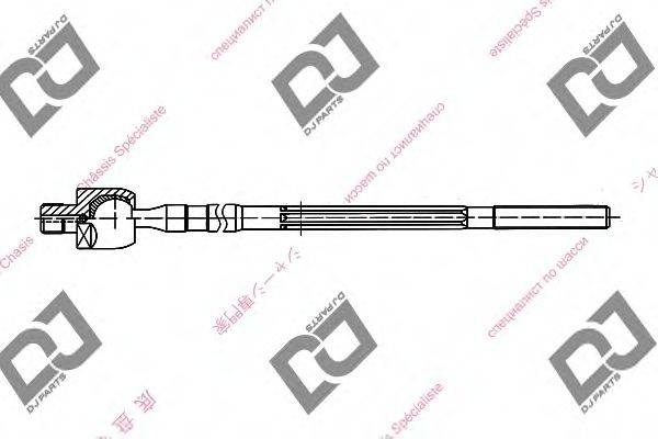 DJ PARTS DR1049 Осьовий шарнір, рульова тяга