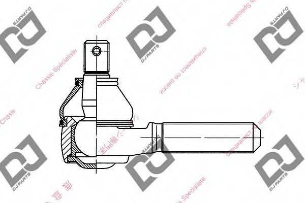 DJ PARTS DE1008 Наконечник поперечної кермової тяги