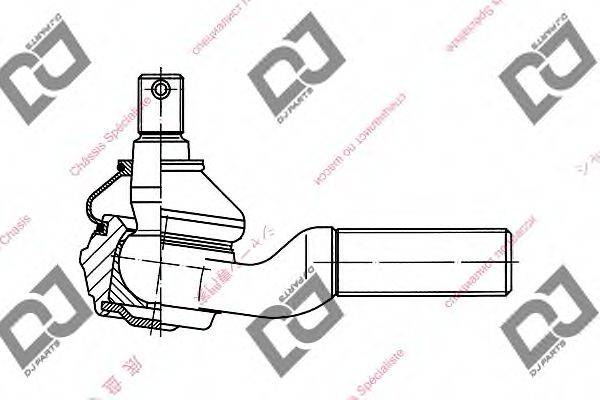 DJ PARTS DE1029 Наконечник поперечної кермової тяги