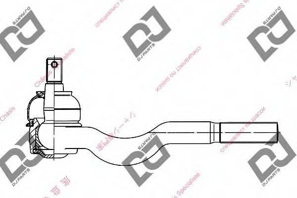 DJ PARTS DE1040 Наконечник поперечної кермової тяги