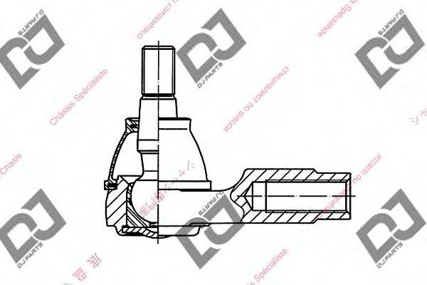 DJ PARTS DE1063 Наконечник поперечної кермової тяги