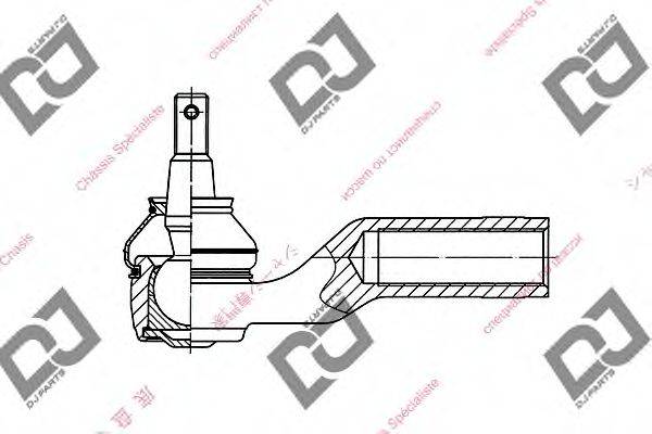 DJ PARTS DE1065 Наконечник поперечної кермової тяги