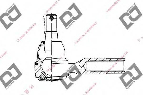 DJ PARTS DE1036 Наконечник поперечної кермової тяги