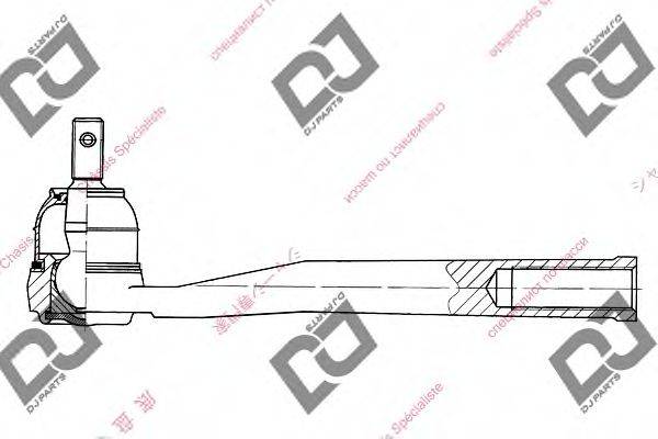 DJ PARTS DE1060 Наконечник поперечної кермової тяги