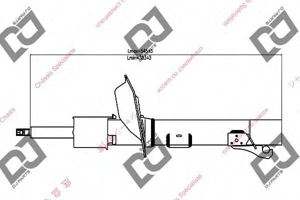 DJ PARTS DS1237GS Амортизатор