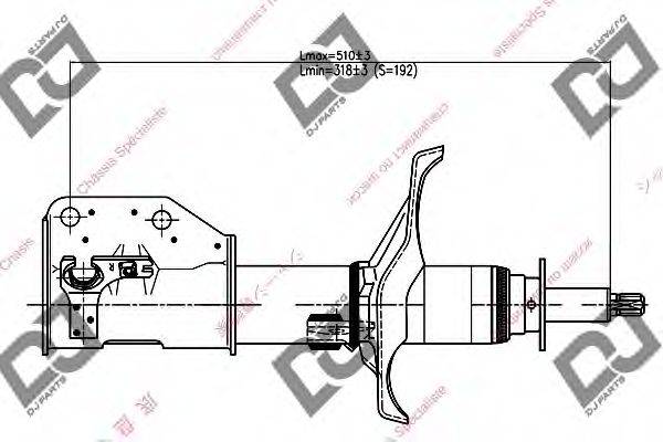 DJ PARTS DS1193GS Амортизатор