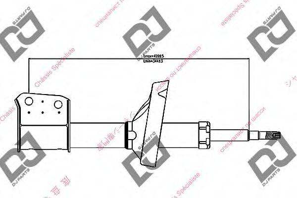 DJ PARTS DS1412GS Амортизатор