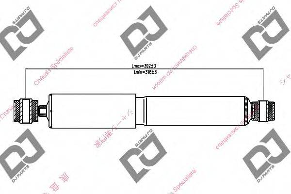 DJ PARTS DS1413GT Амортизатор