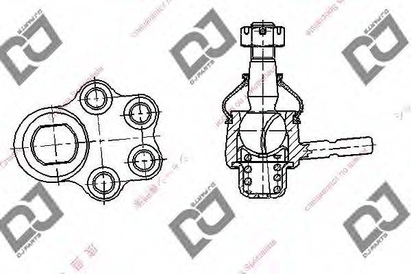 DJ PARTS DB1267 несучий / напрямний шарнір