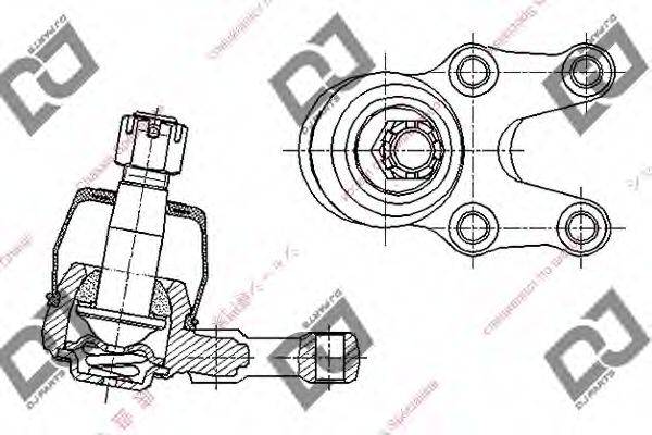 DJ PARTS DB1197 несучий / напрямний шарнір