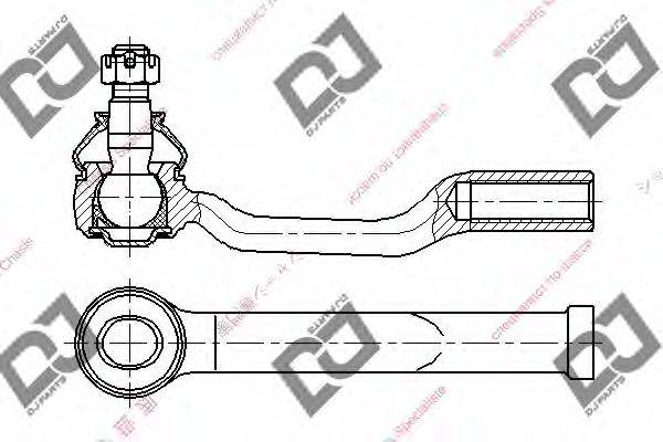 DJ PARTS DE1361 Наконечник поперечної кермової тяги