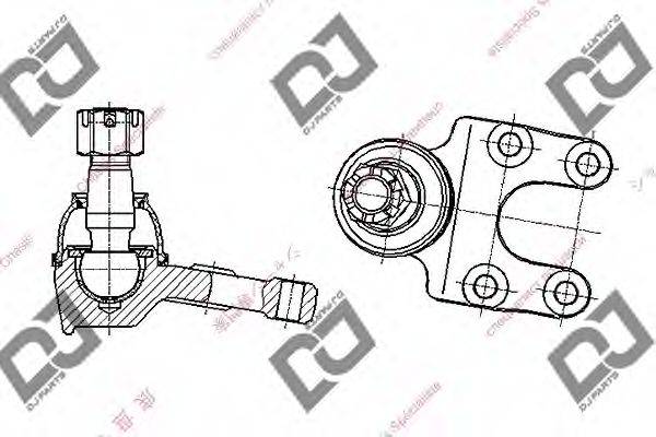 DJ PARTS DB1282 несучий / напрямний шарнір