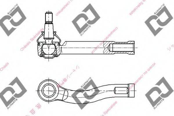 DJ PARTS DE1091 Наконечник поперечної кермової тяги