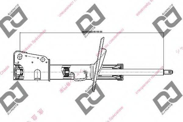 DJ PARTS DS1457GS Амортизатор