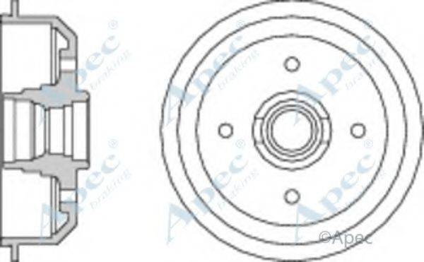 APEC BRAKING DRM9110 Гальмівний барабан