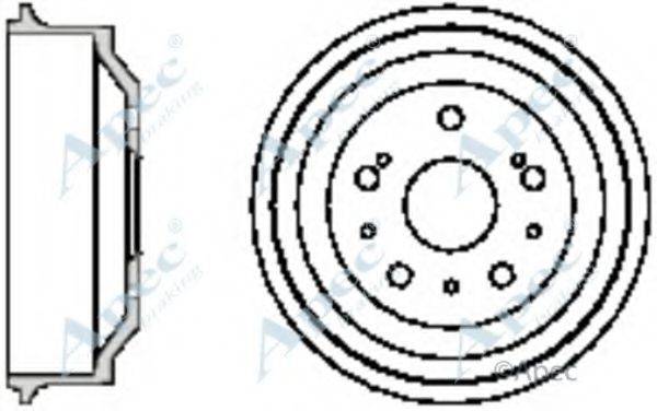 APEC BRAKING DRM9709 Гальмівний барабан