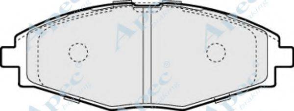 APEC BRAKING PAD1038 Комплект гальмівних колодок, дискове гальмо