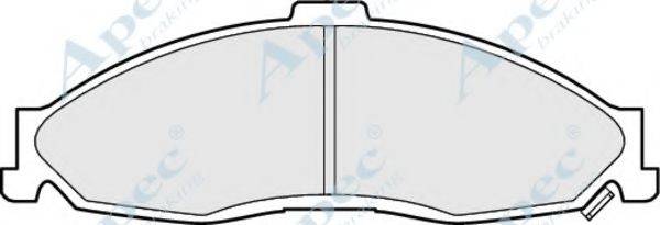 APEC BRAKING PAD1181 Комплект гальмівних колодок, дискове гальмо