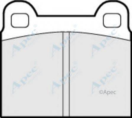 APEC BRAKING PAD121 Комплект гальмівних колодок, дискове гальмо