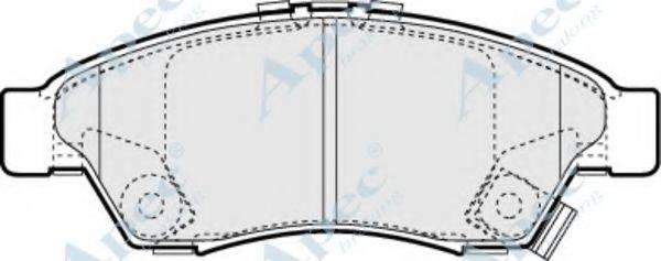 APEC BRAKING PAD1255 Комплект гальмівних колодок, дискове гальмо