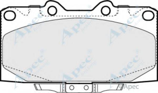 APEC BRAKING PAD1304 Комплект гальмівних колодок, дискове гальмо