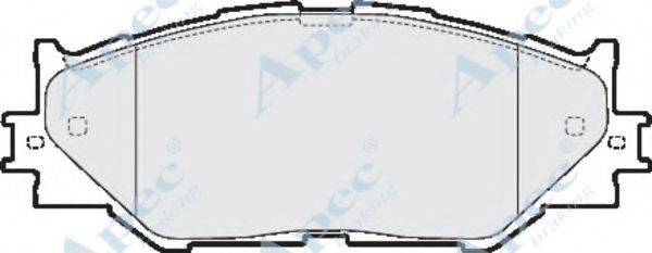 APEC BRAKING PAD1586 Комплект гальмівних колодок, дискове гальмо