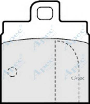 APEC BRAKING PAD265 Комплект гальмівних колодок, дискове гальмо